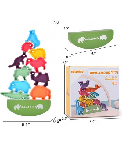 24PCS Dinosaur Stacking Toy Game for Kids 2 Sets in 1 Montessori Learning Balance Building Blocks Educational STEM Toy with S...