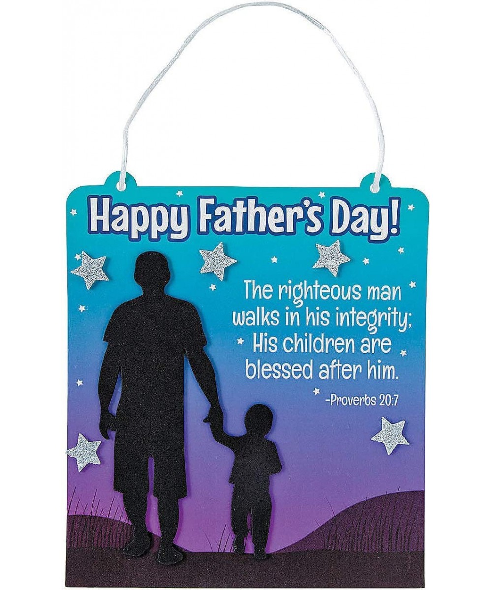 Religious Father's Day Sign Craft Kit - Makes 12 - DIY Crafts for Kids and Sunday School Activities $19.31 Craft Kits