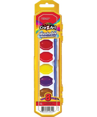 Washable Watercolors with Brush 8 Colors 1 Tray (10651) $12.29 Kids' Drawing & Writing Boards