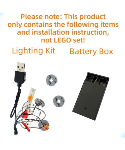 LED Light Kit for Creator Expert Fiat 500 (10271) - Compatible with Lego 77942 Building Blocks Model (Lego Set Not Included) ...