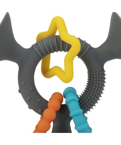 Silly Three Prong Interactive Suction Toy with Colorful Rings Gray $16.82 Bathtub Toys