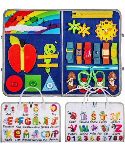 Busy Board Montessori Toys for Toddlers - Unisex Toddler Busy Board Perfect 25 Travel Toys in 1 Sensory Board to Learn Basic ...