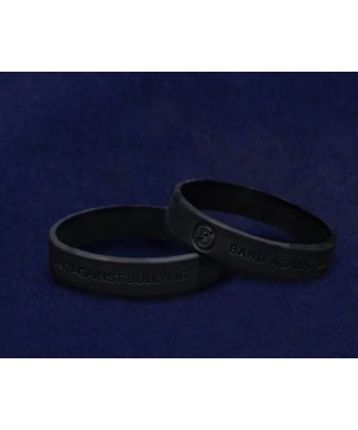 50 Pack Anti-Bullying Black Silicone Bracelets (Wholesale Pack - 50 Bracelets) $52.56 Kids' Dress-Up Accessories