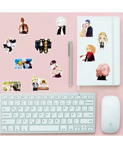 Tokyo Avengers Anime Stickers 100Pcs Colorful Manga Stickers Vinyl Waterproof Stickers Pack Cool Comic Stickers for Laptop Wa...