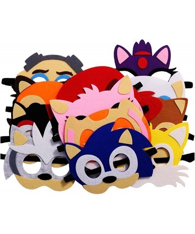 12 Packs Hedgehog Felt Masks Party Favors for Kid - Hedgehog Themed Party Supplies Birthday Cosplay Mask Photo Booth Prop Car...