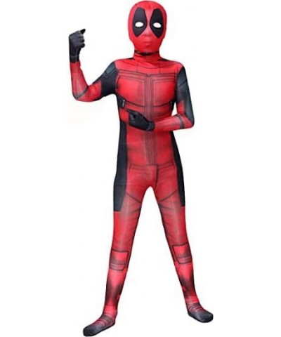 Kid Superhero Costume 3D Print Full Bodysuit Spandex Dress Up Halloween Zentai Suit $44.85 Kids' Costumes