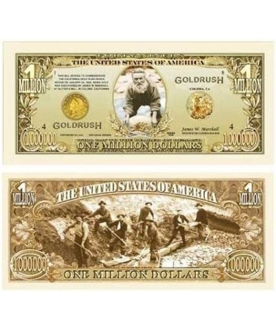 1849 Gold Rush Million Dollar Bill (Pack of 100) $44.42 Gags & Practical Joke Toys