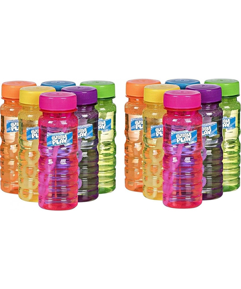 BubblePlay Bubble Blower Bottles with Wands: 4 OZ Bottles of Bubble Solution with Wands for Kids - Outdoor Summer Fun Birthda...