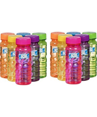 BubblePlay Bubble Blower Bottles with Wands: 4 OZ Bottles of Bubble Solution with Wands for Kids - Outdoor Summer Fun Birthda...