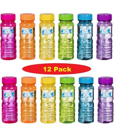 BubblePlay Bubble Blower Bottles with Wands: 4 OZ Bottles of Bubble Solution with Wands for Kids - Outdoor Summer Fun Birthda...