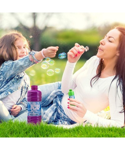 BubblePlay Bubble Blower Bottles with Wands: 4 OZ Bottles of Bubble Solution with Wands for Kids - Outdoor Summer Fun Birthda...