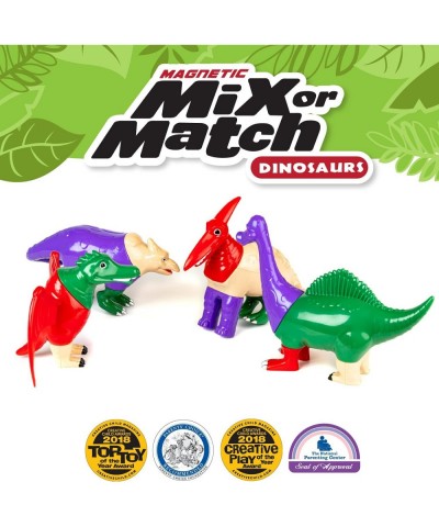 Magnetic Mix or Match Dinosaurs Toy Play Set 12 Pieces $61.34 Toy Building Sets