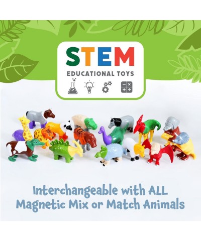 Magnetic Mix or Match Dinosaurs Toy Play Set 12 Pieces $61.34 Toy Building Sets