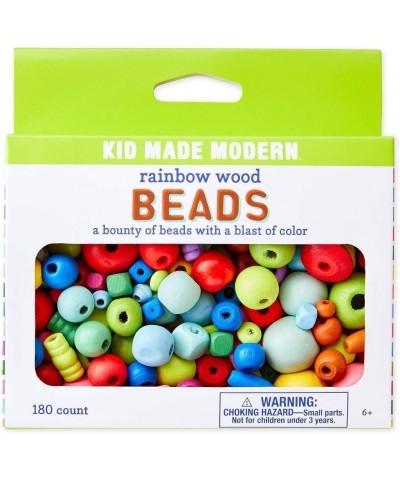 Kid Made Modern 200 Rainbow Colored Wood Beads $19.47 Kids' Drawing & Writing Boards