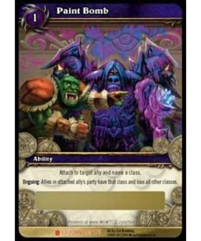 World of ICECROWN TCG Paint Bomb Loot card 1/3 by Cryptozoic WOW $14.39 Card Games