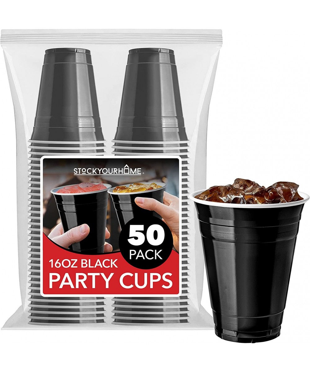 16-Ounce Plastic Party Cups Disposable Plastic Cups - Recyclable - Blue Cups with Fill Lines - Reusable Plastic Cups for Drin...