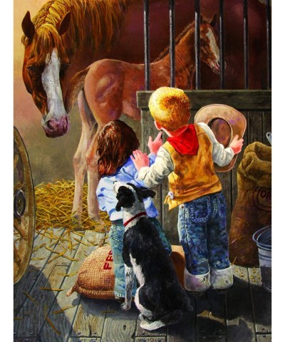 Arrival 500 pc Jigsaw Puzzle Horse Scene $33.00 Jigsaw Puzzles