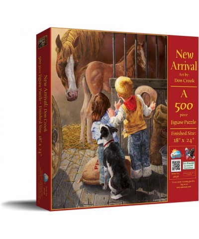 Arrival 500 pc Jigsaw Puzzle Horse Scene $33.00 Jigsaw Puzzles