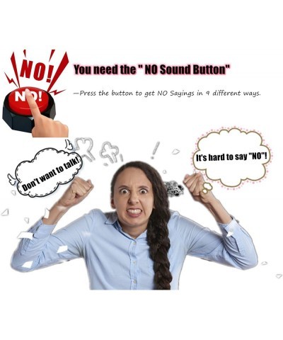 The NO Sound Button - Different No Saying $29.53 Gags & Practical Joke Toys