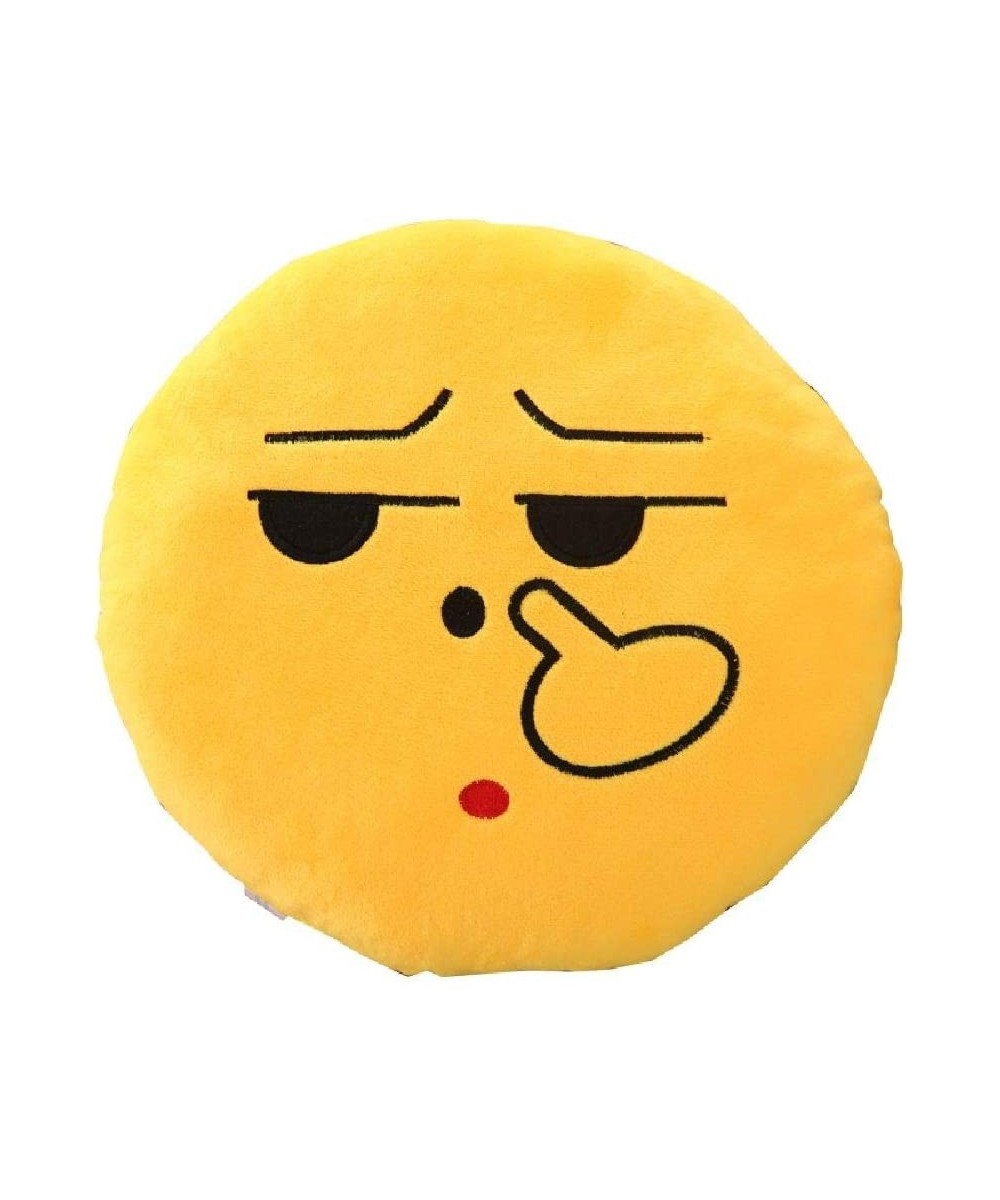 Flipping Off Pillow 12.5 Inch Large Yellow Smiley Emoticon $22.11 Kids' Plush Toy Pillows