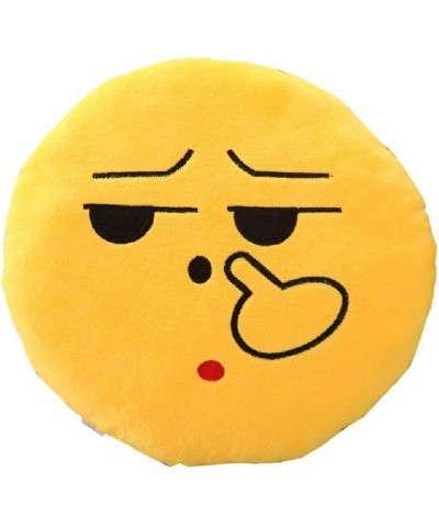 Flipping Off Pillow 12.5 Inch Large Yellow Smiley Emoticon $22.11 Kids' Plush Toy Pillows