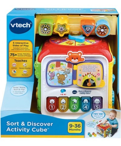 Sort and Discover Activity Cube (Frustration Free Packaging) Red $46.56 Early Development & Activity Toys