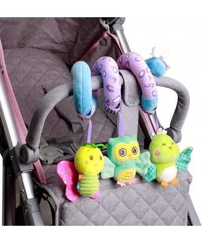 Car Seat Toys Baby Activity Spiral Plush Stroller bar Toy Accessories Hangings pram Toy Crib Toys with Bell for boy or Girl (...