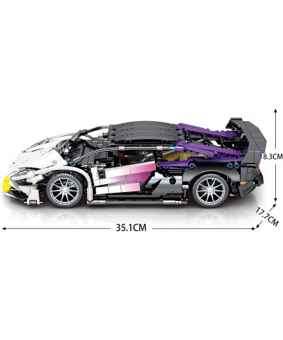 Super Sports Car Building Kit 1:14 Scale Car Model Building Blocks Toys Adult Collectible Race Car for 14+ Year Boys Adult(13...