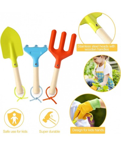 Kids Gardening Set - Kids Gardening Tools Set Colorful Children Garden Tools Fun STEM Toys with Watering Can Gloves Shovel Ra...