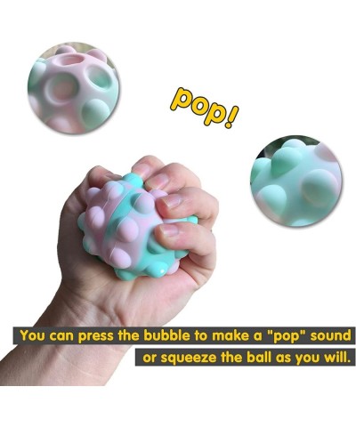 Pop Ball Fidget Toy Push Pop Bubble Ball Sensory Toy Silicone Squeeze Balls Stress Reliever Valentine's Day Party Novelty Gif...