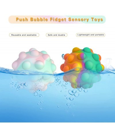 Pop Ball Fidget Toy Push Pop Bubble Ball Sensory Toy Silicone Squeeze Balls Stress Reliever Valentine's Day Party Novelty Gif...