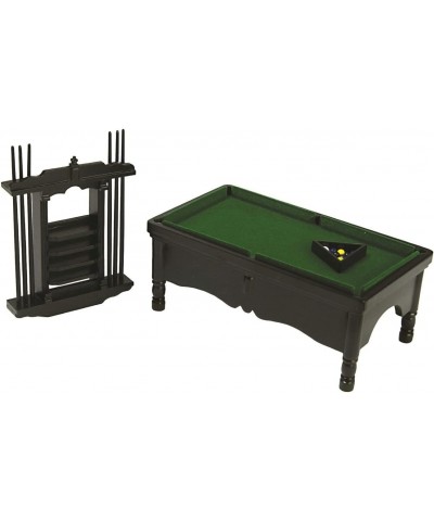 Dollhouse Miniature Black Pool Table Set $75.63 Dollhouse Accessories