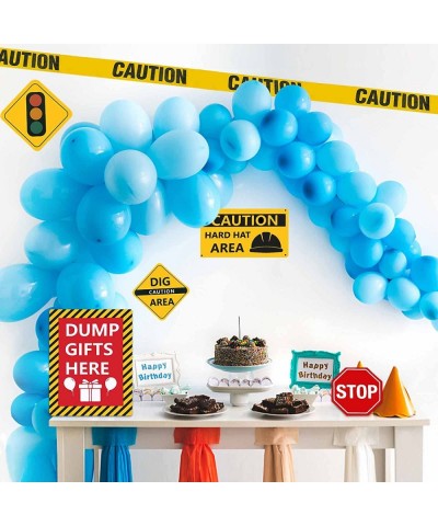 13 pcs construction Birthday Party supplies construction party decorations for boys kid birthday party Baby Shower 11.8 inch ...