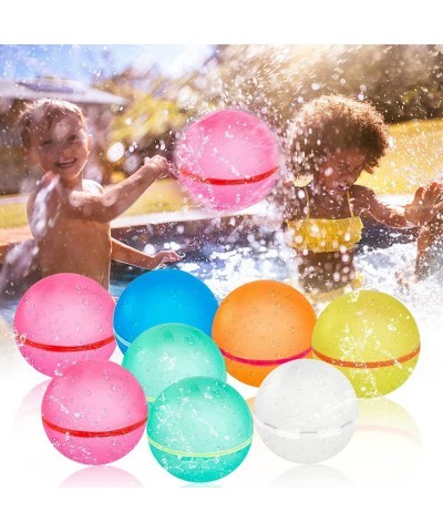 Reusable Water Balloons Quick Fill Self Sealing Refillable Water Balls for Kids Reusable Water Bomb Splash Balls Rapid Fillin...