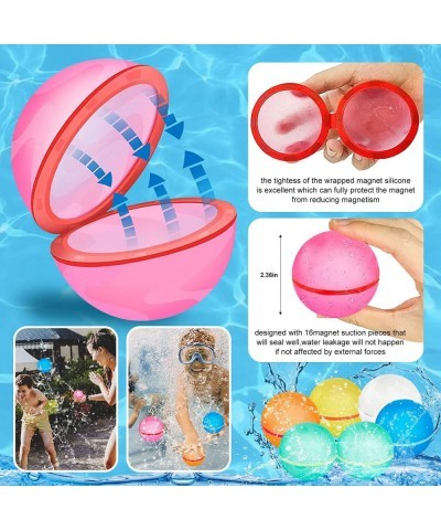 Reusable Water Balloons Quick Fill Self Sealing Refillable Water Balls for Kids Reusable Water Bomb Splash Balls Rapid Fillin...