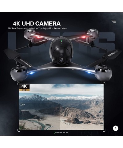 LM06 FPV Drone with Camera for Adults 4K Visual Position Dual Camera and WIFI live video RC Quadcopter Drones Altitude Hold H...