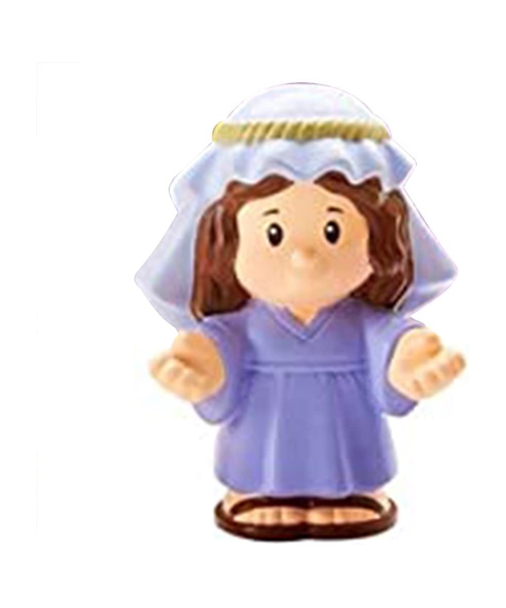 Replacement Figure for Fisher-Price Little People Nativity Set - DPX53 ~ Replacement Figure of Mary Dressed in Blue Blue Whit...