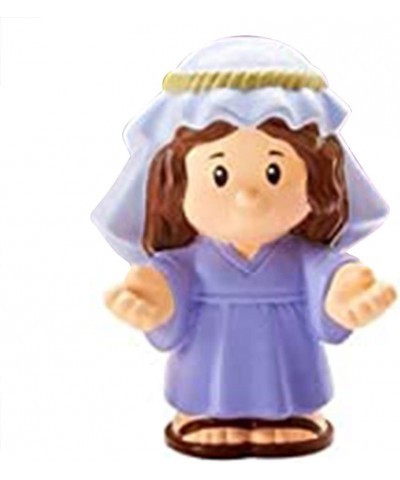 Replacement Figure for Fisher-Price Little People Nativity Set - DPX53 ~ Replacement Figure of Mary Dressed in Blue Blue Whit...