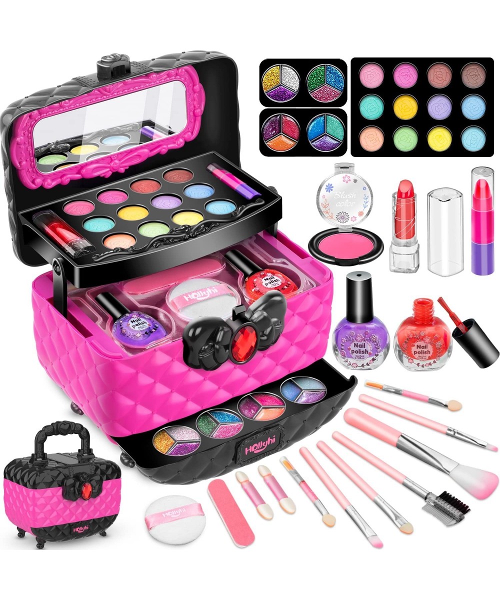 41 Pcs Kids Makeup Toy Kit for Girls Washable Makeup Set Toy with Real Cosmetic Case for Little Girl Pretend Play Makeup Beau...