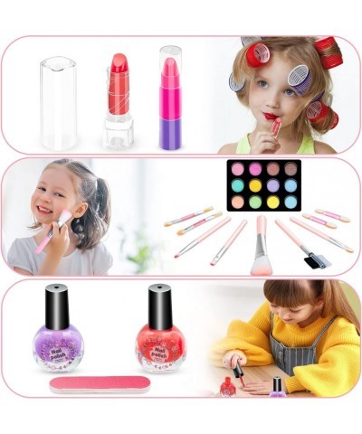 41 Pcs Kids Makeup Toy Kit for Girls Washable Makeup Set Toy with Real Cosmetic Case for Little Girl Pretend Play Makeup Beau...