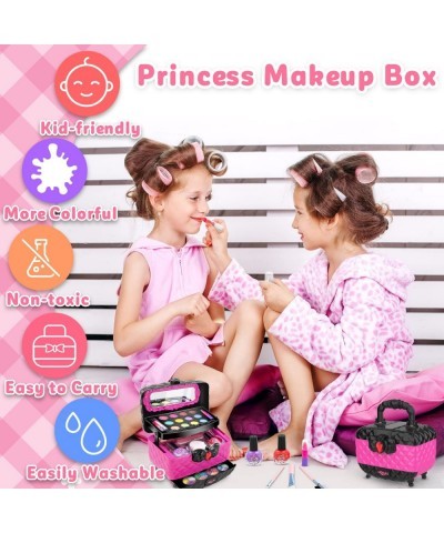 41 Pcs Kids Makeup Toy Kit for Girls Washable Makeup Set Toy with Real Cosmetic Case for Little Girl Pretend Play Makeup Beau...