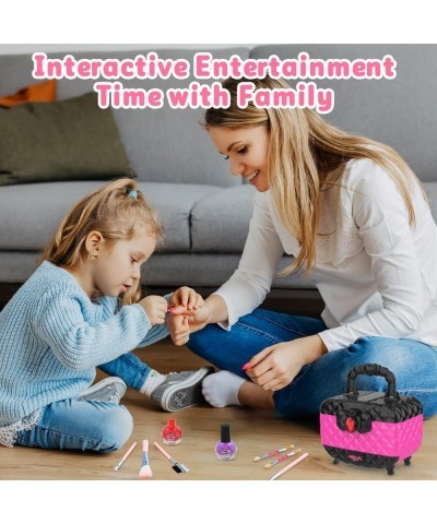 41 Pcs Kids Makeup Toy Kit for Girls Washable Makeup Set Toy with Real Cosmetic Case for Little Girl Pretend Play Makeup Beau...