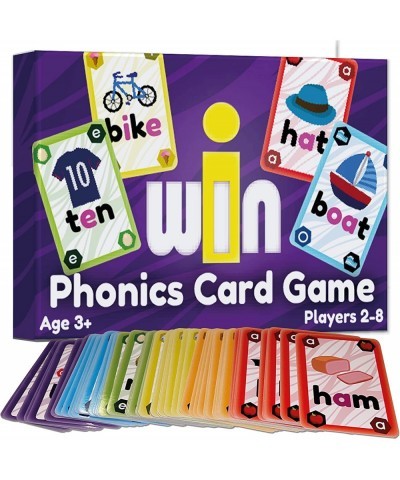 iWin Phonics Game and Vowels Sounds Card Game - Learn to Read Game for Ages 3-9 Kindergarten 1st 2nd Grade Learning Phonics -...