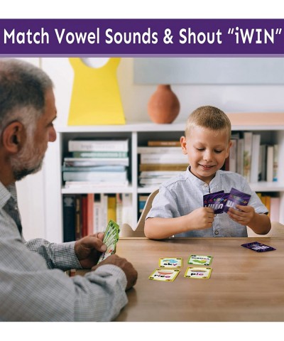 iWin Phonics Game and Vowels Sounds Card Game - Learn to Read Game for Ages 3-9 Kindergarten 1st 2nd Grade Learning Phonics -...