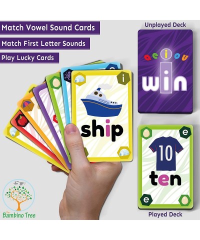 iWin Phonics Game and Vowels Sounds Card Game - Learn to Read Game for Ages 3-9 Kindergarten 1st 2nd Grade Learning Phonics -...