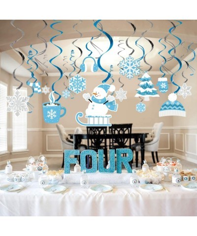 Snowflake Party Hanging Swirls Frozen Party Ceiling Decorations for Winter Wonderland Birthday Party Decorations Little Snowf...