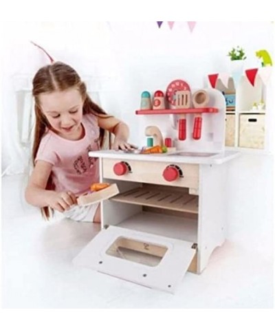 Gourmet Kitchen Kid's Wooden Play Kitchen in Retro Red $83.15 Toy Kitchen Products