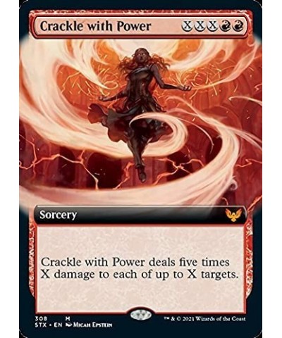 Magic: The Gathering - Crackle with Power (308) - Extended Art - Foil - Strixhaven: School of Mages $27.83 Trading Cards & Ac...