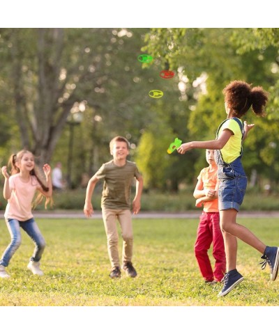 Super Saucer Disc Launcher Toys Set of 6 Disk Shooter Sets with 1 Flying Saucer Gun and 3 Spinning Disks Each Super Fun Outdo...