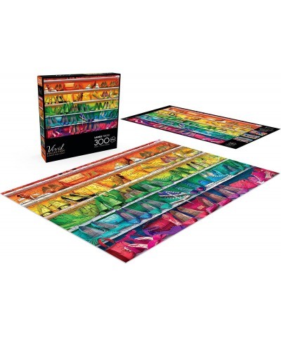 Rainbow Shoe Closet - 300 Large Piece Jigsaw Puzzle $18.92 Jigsaw Puzzles